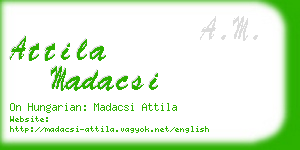 attila madacsi business card